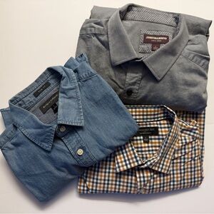 Johnston & Murphy Blue, Gray, and Brown Dress Shirts